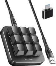 One-Handed Mechanical Keyboard Support NKRO, Hotkeys, One-Click Start,9 Fully Pr
