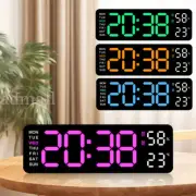 Digital LED Large Display Wall Desk Alarm Clock With Calendar Temperature Date
