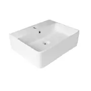520*420*155mm Gloss White Ceramic Rectangle Wall Hung/Above Counter Basin