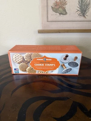 Nordic Ware Heirloom Aluminum Cast Cookie Stamps Set of 3