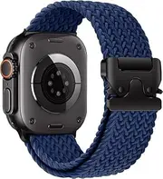 Braided Solo Loop for Apple Watch Band Strap Ultra/2 49mm 46mm 45mm 44mm 42mm Men/Women,Parachute Buckle Stretchy Elastic Nylon Sport Strap Wristband for Apple Watch Series 10 9 8 7 6 5 4 3 SE/2