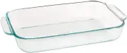 Pyrex, Clear Basics 2 Quart Glass Oblong Baking Dish, 11.1 in. x 7.1 in. x 1.7 i