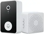 ligente WiFi Video Doorbell, 170° Wide Angle Front Doorbell, 1080P HD Face Detection, with 300W HD Camera, 8.5 x 2.5 x 5.4 cm