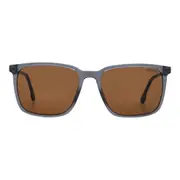 Carrera 259/S 0KB7 Men’s Sunglasses Grey Frame Brown Lens 55mm Square Full-Rim