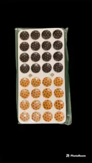 1 inch Backgammon or Checkers pieces - 32 pieces with Bag