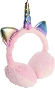 [TEMPNAP] Warm Earmuffs in Winter Cute Unicorn Earmuff Headband Plush Stretchable Winter Warm Headband