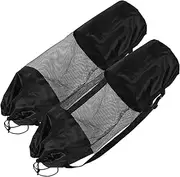 Toddmomy 2 Pcs Yoga Mat Storage Bag Oxford Cloth Drawstring Portable Yoga Tote Bag for Fitness Pilates Mesh Design