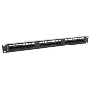 Dynamix PP-C6-24 24 Port 19 Cat6 UTP Patch Panel T568A & T568B Wiring - 1RU - 110 termination [PP-C6-24]