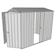 Build-a-Shed 1.5 x 2.3 x 2.3m Single Sliding Side Door Gable Shed - Zinc