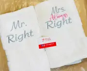 Personalised Embroidered Sheridan Towel(Valentines Gift)