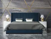 Bed Frame and Mattress Bundle (Super King, King, Queen, Double) - Mayfair Blue Velvet Bundle