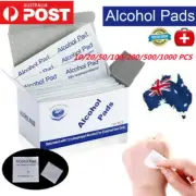 10-1000PCS Reynard Alcohol Pads Wipes Sterile 75% Medical Alcohol Skin Swabs AU