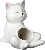 Succulent Outdoor Plant Planter | Cat Shape Ceramics Outdoor Flower Pots - Adorable Home Accessories Plant Containers for Balcony Desk Garden Windowsill