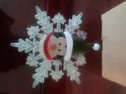 Penguin Light Up Holiday Snowflake Window Decor