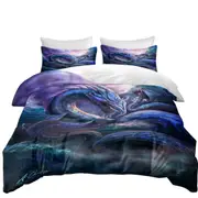 Scary Dragon Monster of the Ocean Quilt Cover