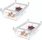 2Pcs Lecluse Refrigerator Storage Rack Fridge Organizer Drawer – Adjustable Egg