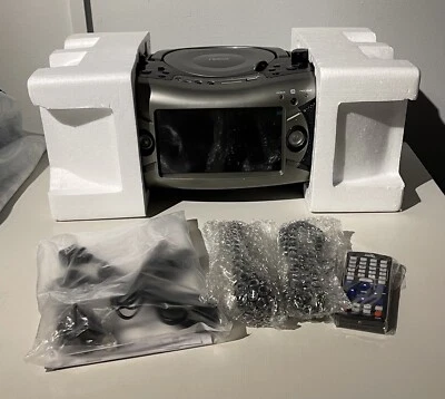 Naxa 7” Bluetooth DVD Boombox w/ TV & Microphone • NDL-287M