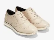 Cole Haan Zerogrand Wingtip Oxford Brazil SandLeather W16193 US W 6B Shoes - NEW