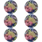 6x LVD Reef Glass Trivet Pot Mat Kitchen Dining Table Protector Pad Round 21cm