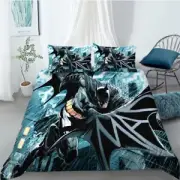 Quilt Duvet Doona Cover + Pillowcase Bedding Set - Batman