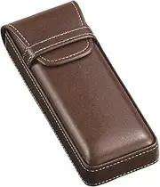 メイガン(Meigan) Men's Gentleman's Leather-Tone Glasses Case,Stylish, Smart