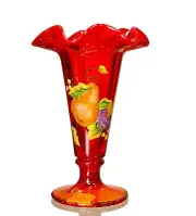 Fenton Red Vase