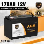 MOBI 12V 170AH AGM Battery Deep Cycle Portable Power Bank For Caravan 4WD 12Volt