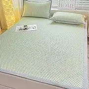 Rattan Cooling Mat,Summer Cooling Sleeping Pad,Breathable Smooth Wear Bed Sheet,Foldable Sleeping Mat,Cooling Mattress Topper Pad