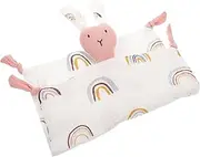 MOLUCKFU Cotton Muslin Security Blanket Soothing Comfort Blanket for Newborns Design for Boys Soft Breathable Sensory Development Aid