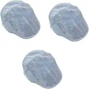 [Baluue] Vintage Denim News Boy Cap for Women and Lightweight Retro Outdoor Hat for Travel and Casual Wear Stylish Worn Look for Fun Golf Activities
