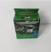 2-in-1 Puck Flashlight or Pop-Up LED Mini Lantern Black/Blue Battery Operated
