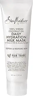 SHEA MOISTURE 100% Virgin Coconut Oil Daily Hydration Milk Mask by Shea Moisture for Unisex - 4 oz Mask, 118.3 millilitre