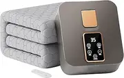 Plumbing Electric Heating Blanket, Water Heated Mattress Pad with Remote Control, 12h Intelligent Timing, 20-60°C Temperature Adjustment, Quick Heat, Safety, Easy to Use(Size:150 * 180CM)