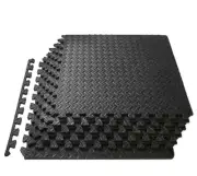 ProsourceFit Puzzle Exercise Mat ½" EVA 12 Interlocking Foam Floor Tiles Gym