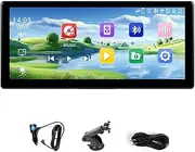 8.9inch 4K Adjustable Dash Cam Wireless Carplay Android Auto Car DVR GPS FM AUX Bluetooth Video Recorder Monitor