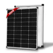 Acemor 300W 12V Solar Panel Kit Mono Camping Caravan Charging Power Battery USB