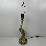 Tiffany Peacock Lamp Holder Replacement, Only Resin Table Lamp Base with Diameter 12-16 Inch Tiffany Table Lamp Stained Glass Lampshade, Antique Brass, Lamp Socket KeYJ
