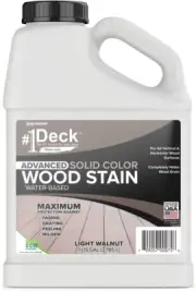 Advanced Solid Color Deck Stain & Sealer - 1 Gallon (Light Walnut)