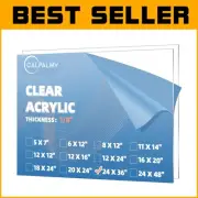 Premium 1/8" Clear Acrylic Sheets—24" x 36" for Creative Projects & Displays