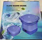 Mini Washing Machine Folding Portable Sterilization Drying Laundry (Purple)