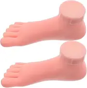 BATHVEVE Nail Art Tools Fake Feet Model Plastic Women Foot Sock Display Mold Taking