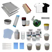Screen Printing Press Material Kit Hobby Tool Chemical Ink Screen Frame Squeegee