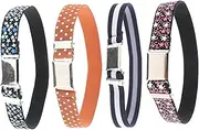 [Holibanna] Boys Girls Elastic Waist Belts 4 Pieces Stretchy Boys and Girls Belts Chic Design No Buckle for Dress Casual Wear