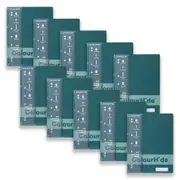 10x Colourhide Writing Notebook w/ Ruler A4 School Stationery 120 Pages Green