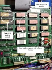 Williams Arcade Coin-op Sinistar ROM PCB board repair and upgrade service