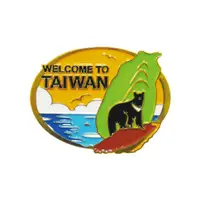 在飛比找蝦皮購物優惠-Taiwan Black Bear Badge Oval M