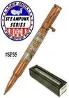 Bolt Action Rifle Ballpoint Pen with Steampunk Body & Copper Hardware #SP35