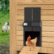 Automatic Chicken Coop Door W/Timer Aluminum Alloy Digital Waterproof Sensor OZ