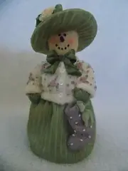 Plum Pudding Snowmen by Heather Hykes Artisan Flair Inc Candle Taper Holder