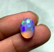 Untreated Ethiopian Opal Cabochon Oval Shape AAA Grade Loose Stone SKU-B 25